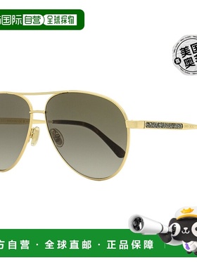 Jimmy Choo 女士飞行员太阳镜 Jimena 06JHA 金色/哈瓦那色 60 毫