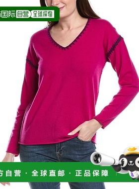 自营Johnny Was The Whipchite羊毛和羊绒混纺毛衣-紫色 美国奥莱