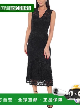 自营 marina玛丽娜 米迪连衣裙-黑色 美国奥莱直发服饰