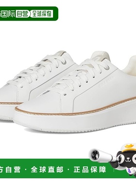 自营Cole Haan Grandpro Topspin W24775-100白色皮革休闲鞋ZOGG5