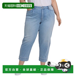 蓝色 Plus气球圣地亚哥海脚踝裁剪牛仔裤 美国奥莱直发 NYDJ 自营