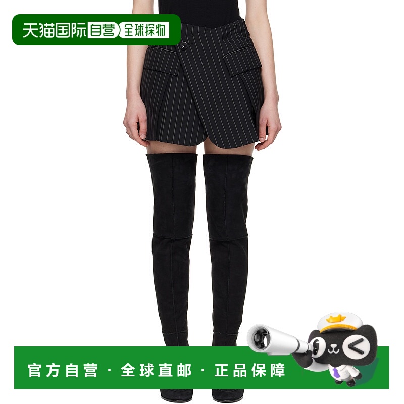1h可退 香港直邮潮奢 Sacai 女士 黑色 Wool Silk Suiting 裙裤 2