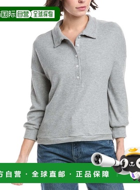 自营Red Haute Waffle Knit Top - grey 美国奥莱直发