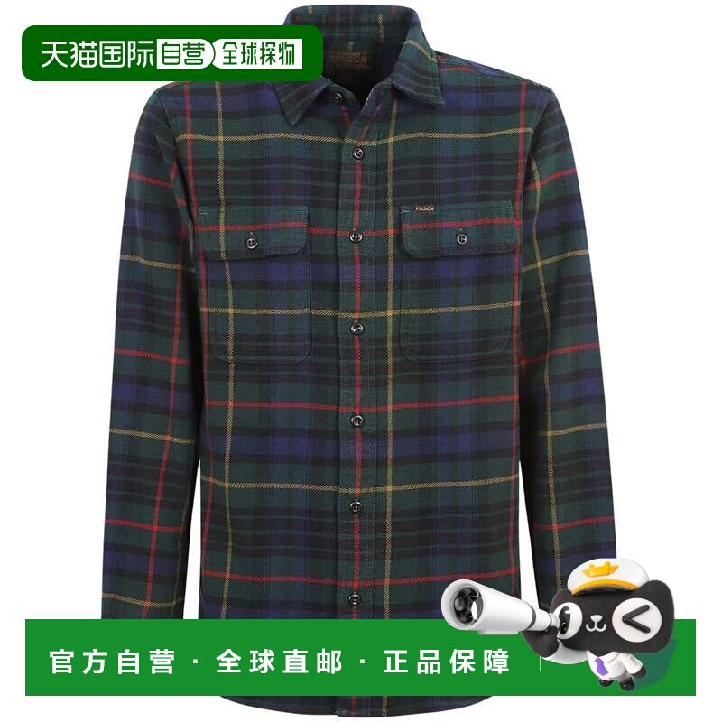 自营filson经典格子法兰绒工作衬衫-黑色 美国奥莱直发图片