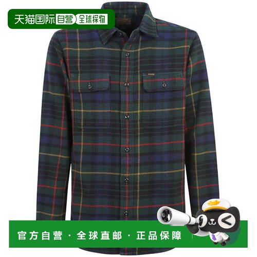 自营filson经典格子法兰绒工作衬衫-黑色 美国奥莱直发