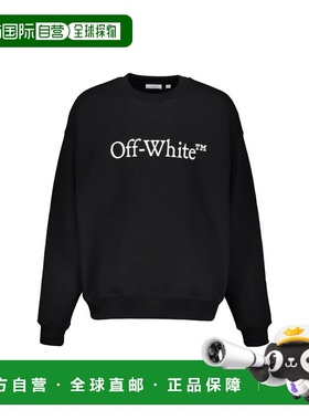 自营off-whiteOff- Cotton Men's Sweatshirt - black 美国奥莱直