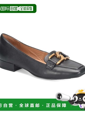 自营Sofft Erica Leather Flat - Black 女鞋单鞋美国直发奥莱