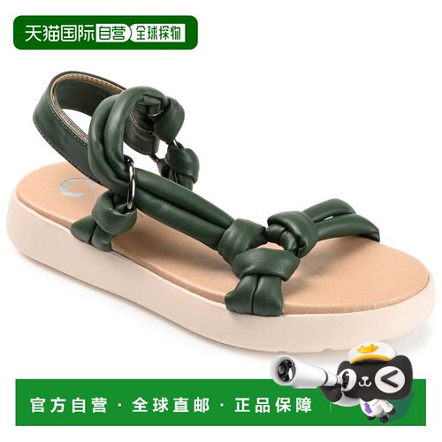 自营Journee Collection 女式 Tru 舒适泡沫 Marri 凉鞋 - 橄榄色
