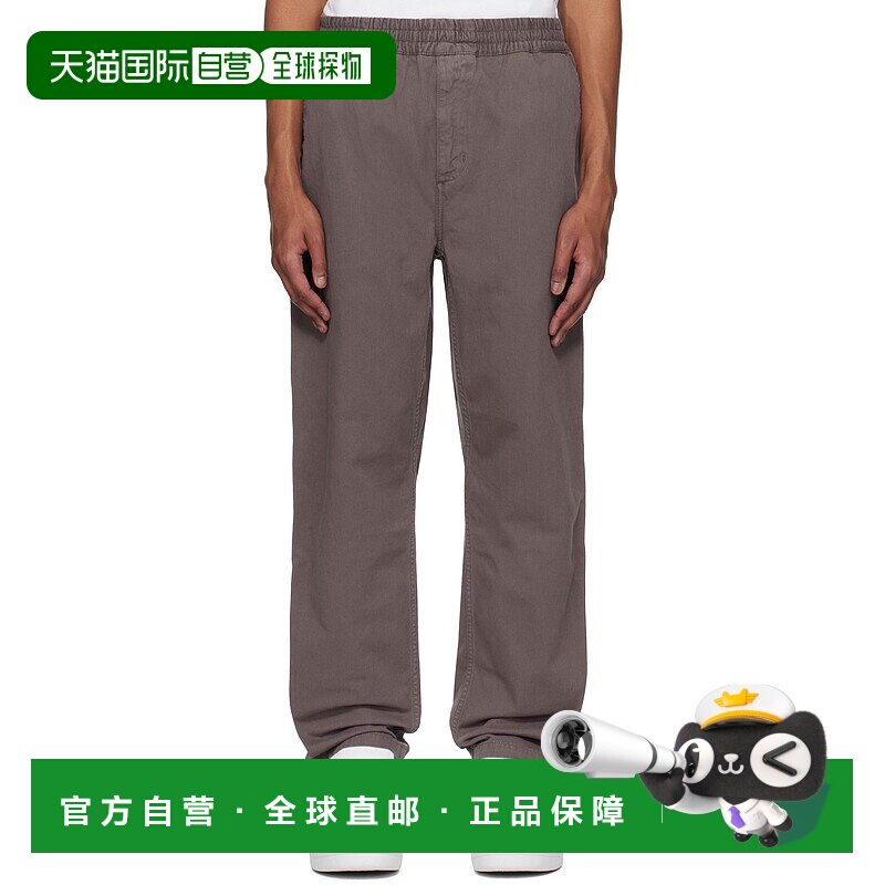1h可退 香港直邮潮奢 CARHARTT WIP 男士 灰色 Flint 长裤 I02991