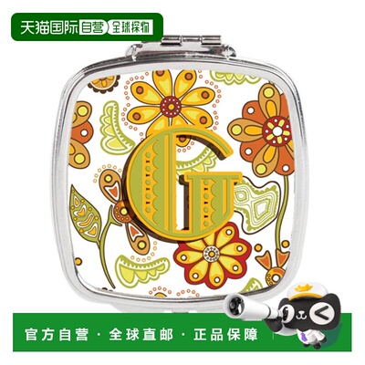 自营Carolines Treasures CJ2003-GSCM 字母 G 花卉芥末和绿正品