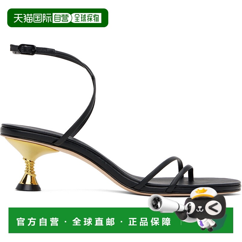 1h可退 香港直邮潮奢 Studio Amelia 女士 黑色 Helix 50 凉鞋 F8