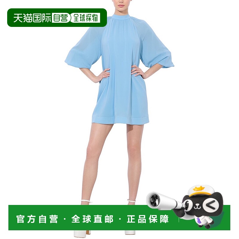 自营alice + olivia Gracen Mini Dress - blue 美国奥莱直发