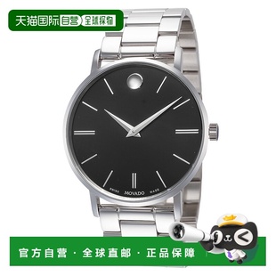 Corporate 40mm Quartz 自营Movado silver Watch 美国奥 Men