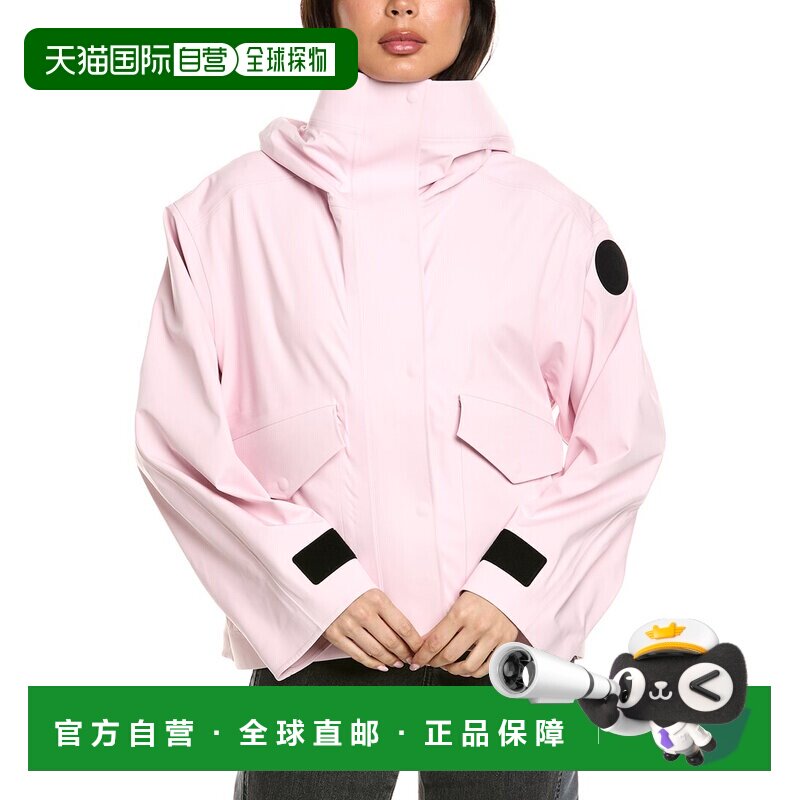 自营canada goose加拿大鹅Tofino雨衣-粉红色 美国奥莱直发图片