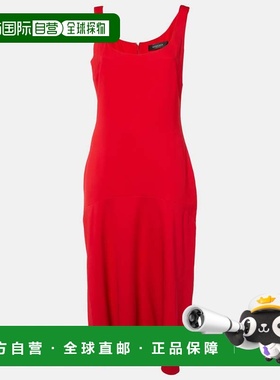 自营Versace Red Crepe Sleeveless Dress - red 美国奥莱直发