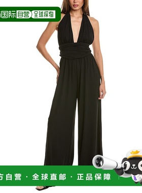 自营Michael Kors Collection Jersey Cross Halter Jumpsuit 美