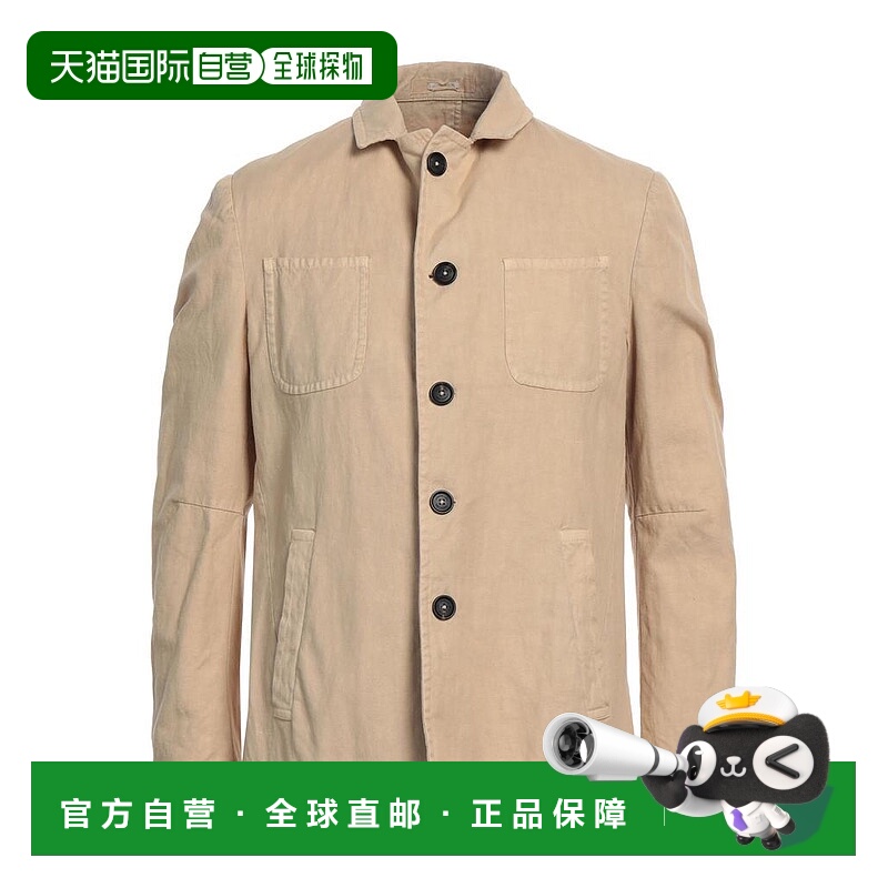 【美国直邮】MASSIMO ALBA 男装夹克 经典领子设计 72 棉28 亚麻