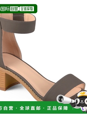 自营 Journee Collection 女士 Percy 凉鞋 - 灰色 美国奥莱直发