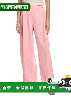 自营Oscar de la Renta Wide Leg Silk-Blend Georgette Pant - p