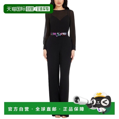 自营Dress The Population Pilar Jumpsuit - black multi 美国奥
