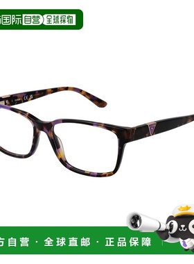 自营 Guess女式眼镜女式镜架-紫色 美国奥莱直发