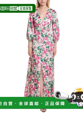 自营 Rene Ruiz Faille礼服-绿色 美国奥莱直发连衣裙长裙新款