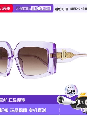 自营 Just Cavalli女式透明蝴蝶太阳镜SJC020K 06SC紫色54mm-06s