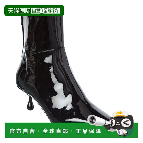 自营Jimmy Choo Cycas AB 50 Patent Bootie - black 美国奥莱直