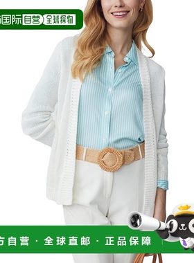 自营J.McLaughlin Dawn Linen-Blend Sweater - white 美国奥莱直