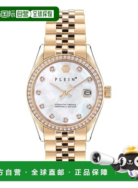 自营philipp pleinDate Superlative Crystal Watch - gold/ip ye