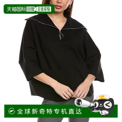 自营 Joseph Ribkoff Zipped Funnel Neck Sweater - black 美国