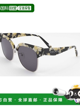 自营 Escada女式58毫米黑色太阳镜-黑米色图案 美国奥莱直发