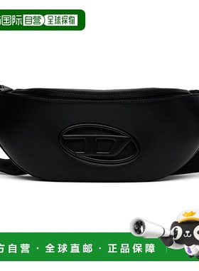 1h可退 香港直邮潮奢 Diesel 迪赛 男士 黑色 Holi-D M 腰包 X102