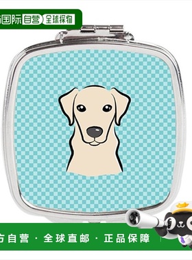 自营 Carolines Treasures BB1160SCM 棋盘蓝色黄色拉布拉多正品