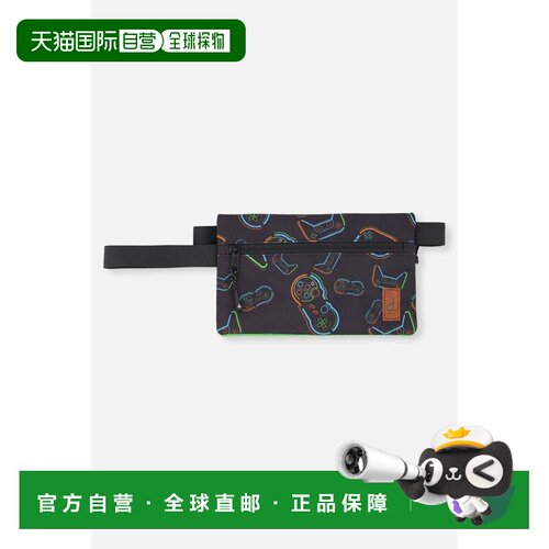自营deux par deuxPencil Case Black Printed Controller - blac