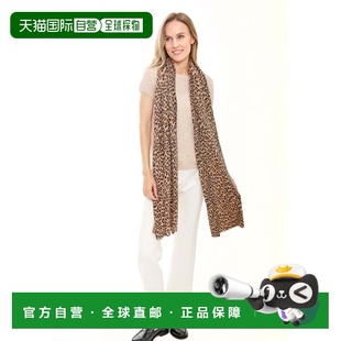 自营in2Cashmere Animal Print Scarf - natural combo 美国奥莱