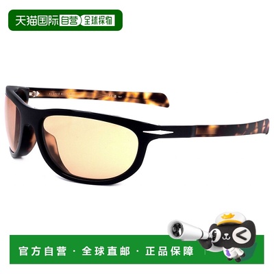 自营 david beckham大卫 贝克汉姆男式64毫米橙色太阳镜-黑色哈瓦