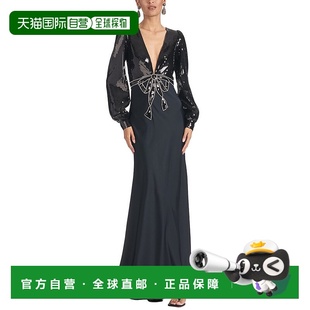 black Babi Gown 美国奥莱直发连衣裙长裙 Lane 自营Sachin