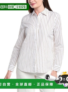 自营 lafayette 148 new york拉斐特148纽约海沃德衬衫-绿色 美国