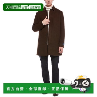 Wool Blend Topper 自营Paisley brown Gray Coat 美国奥莱直