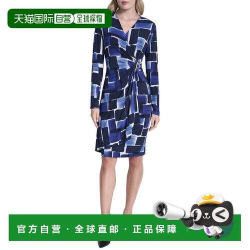 自营DKNY Sheath Dress - blue 美国奥莱直发