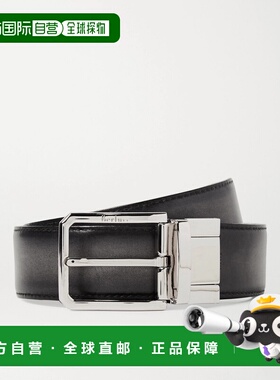 1h可退 香港直邮潮奢 Berluti 伯尔鲁帝 男士 3.5cm Scritto 双面