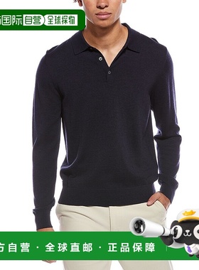 自营Mette Merino Wool Polo Sweater - Navy 毛衣美国直发奥莱