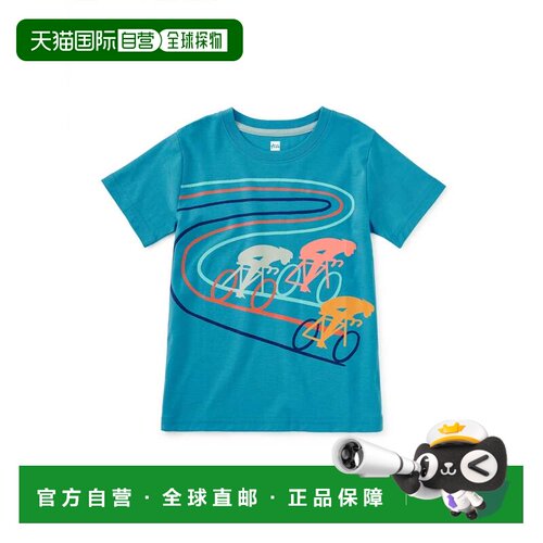 自营tea collectionLa Vuelta Racers图形t恤-瑞典蓝 美国奥莱直