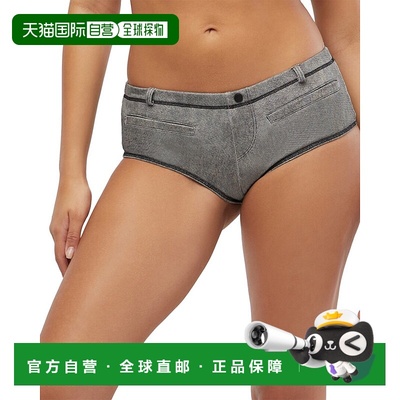 自营 WeWoreWhat Moto Booty 短裤 - 灰色 美国奥莱直发性感