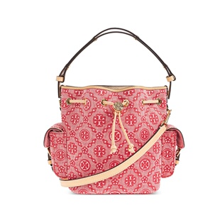 with 美国直邮TORY Women Bucket Bag Denim BURCH Monogram