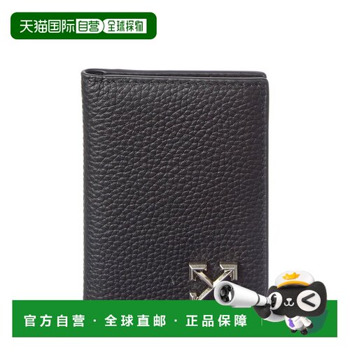 自营Off-White North/South Bifold Wallet - black 美国奥莱直发