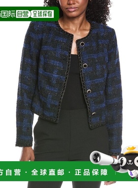 自营Walter Baker Rhonda Tweed Jacket - blue 美国奥莱直发