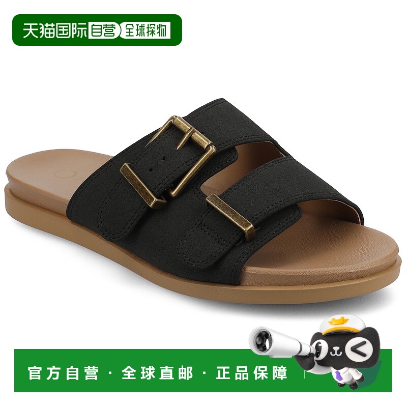 自营 journee collectionJournee 女士 Cosette 平底凉鞋 - 黑色