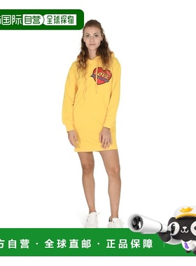 自营Moschino Cotton Casual Women's Dress - yellow 美国奥莱直